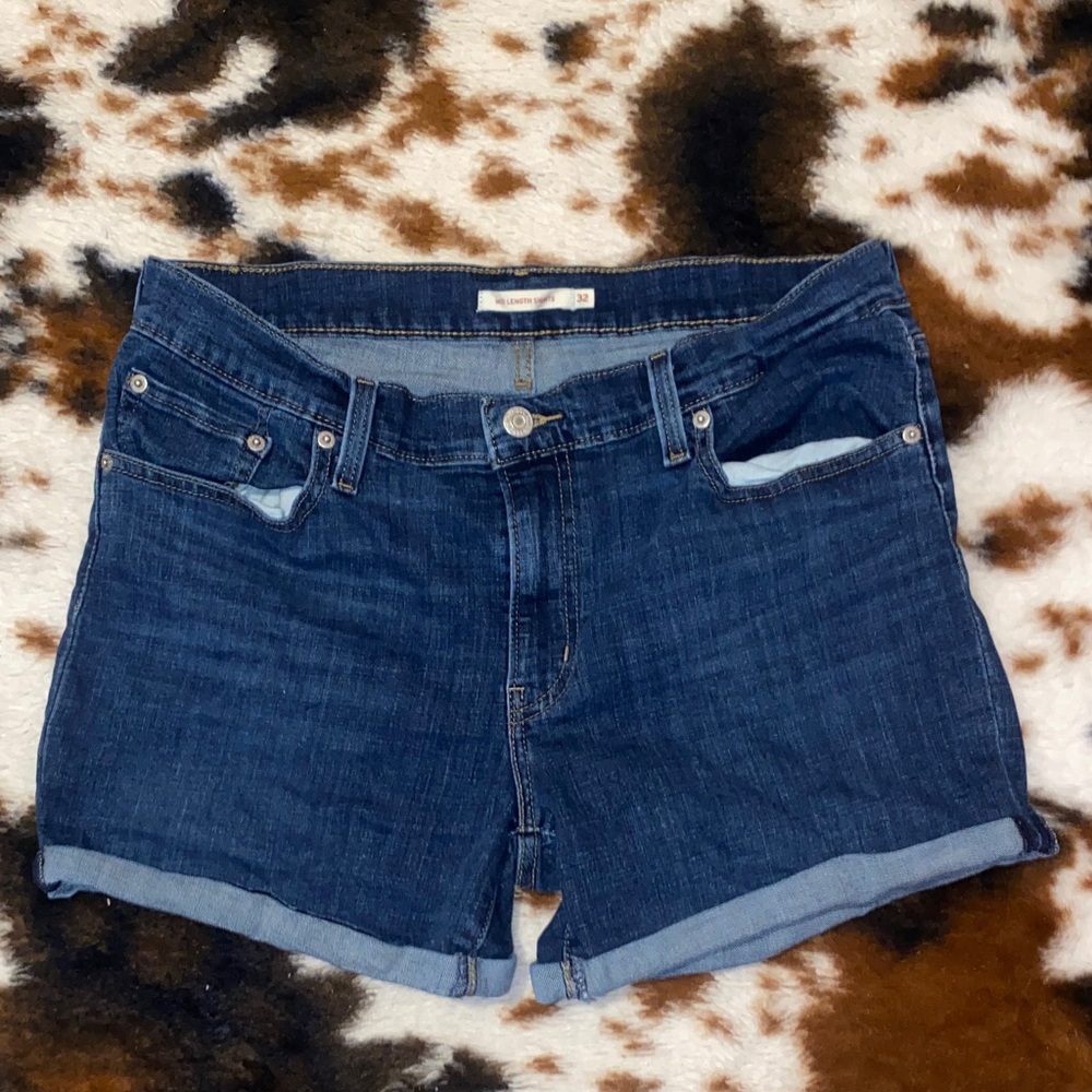 Signature by Levi Strauss Dark Blue Jean Shorts